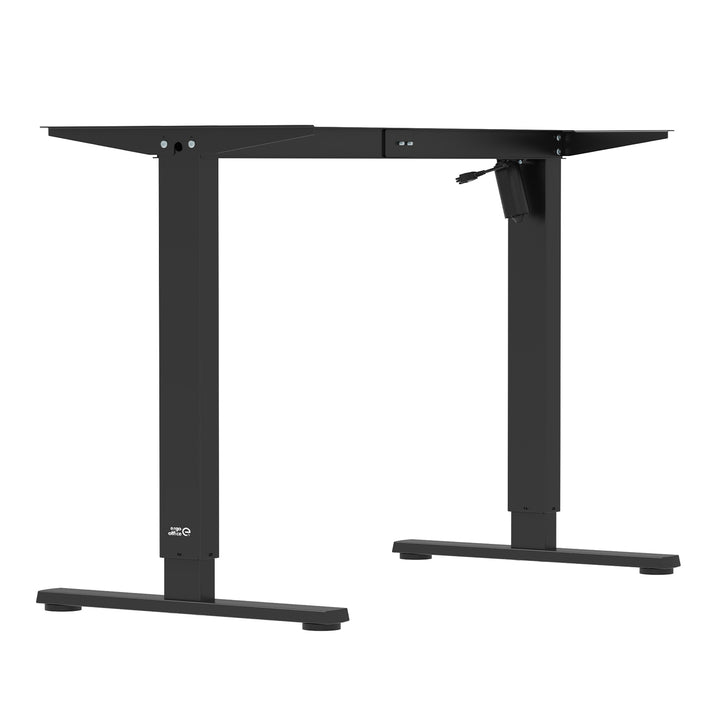 Ergo Office elektrisch in hoogte verstelbaar bureau, max. hoogte 1160mm, max - 80 kg, zonder tafelblad, zwart, ER-400 B