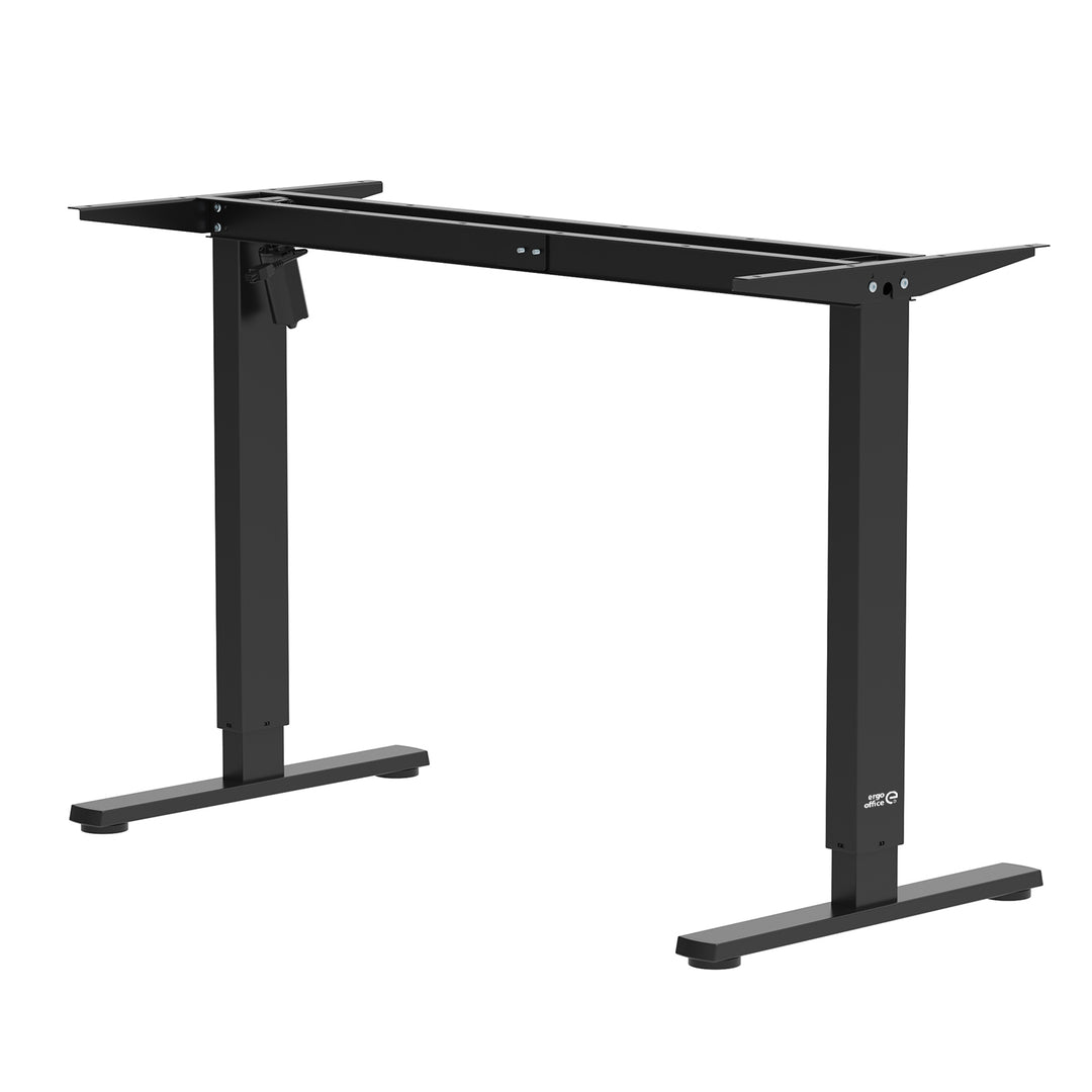 Ergo Office elektrisch in hoogte verstelbaar bureau, max. hoogte 1160mm, max - 80 kg, zonder tafelblad, zwart, ER-400 B
