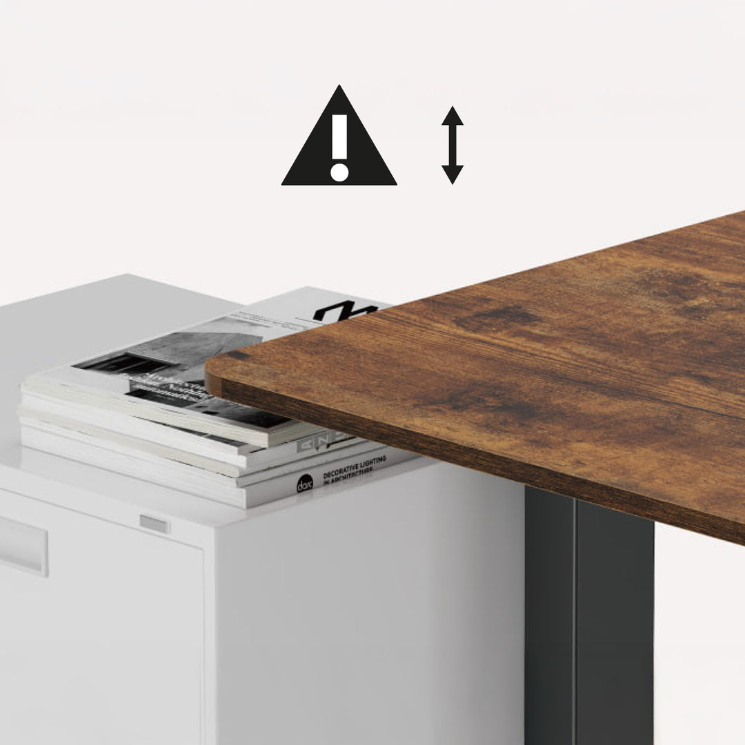 Ergo Office elektrisch in hoogte verstelbaar bureau, max. hoogte 1160mm, max - 80 kg, zonder tafelblad, zwart, ER-400 B