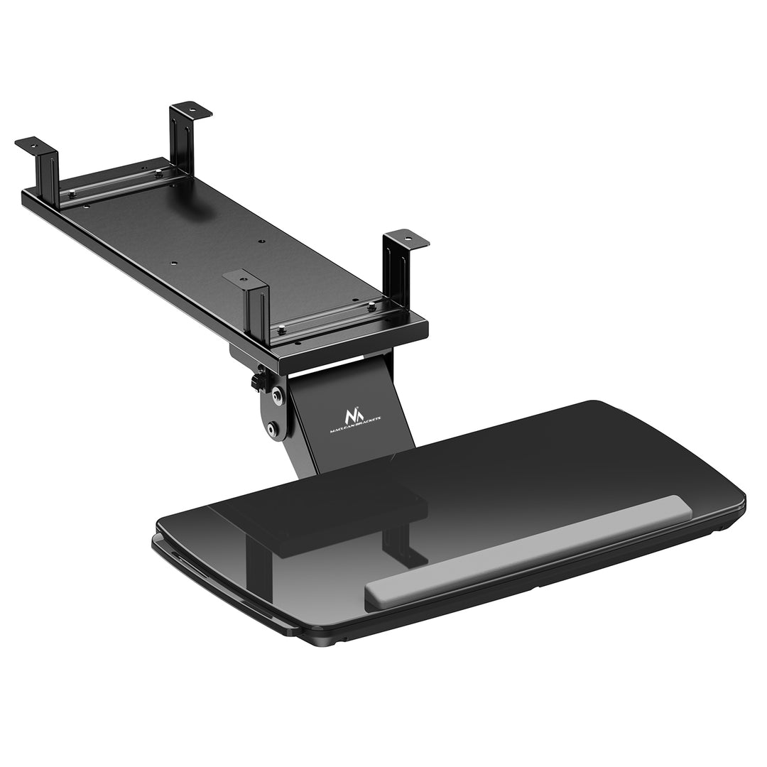 Maclean toetsenbordhouder voor onder het bureau, verstelbaar, max. 5kg, zwart, MC-156 B