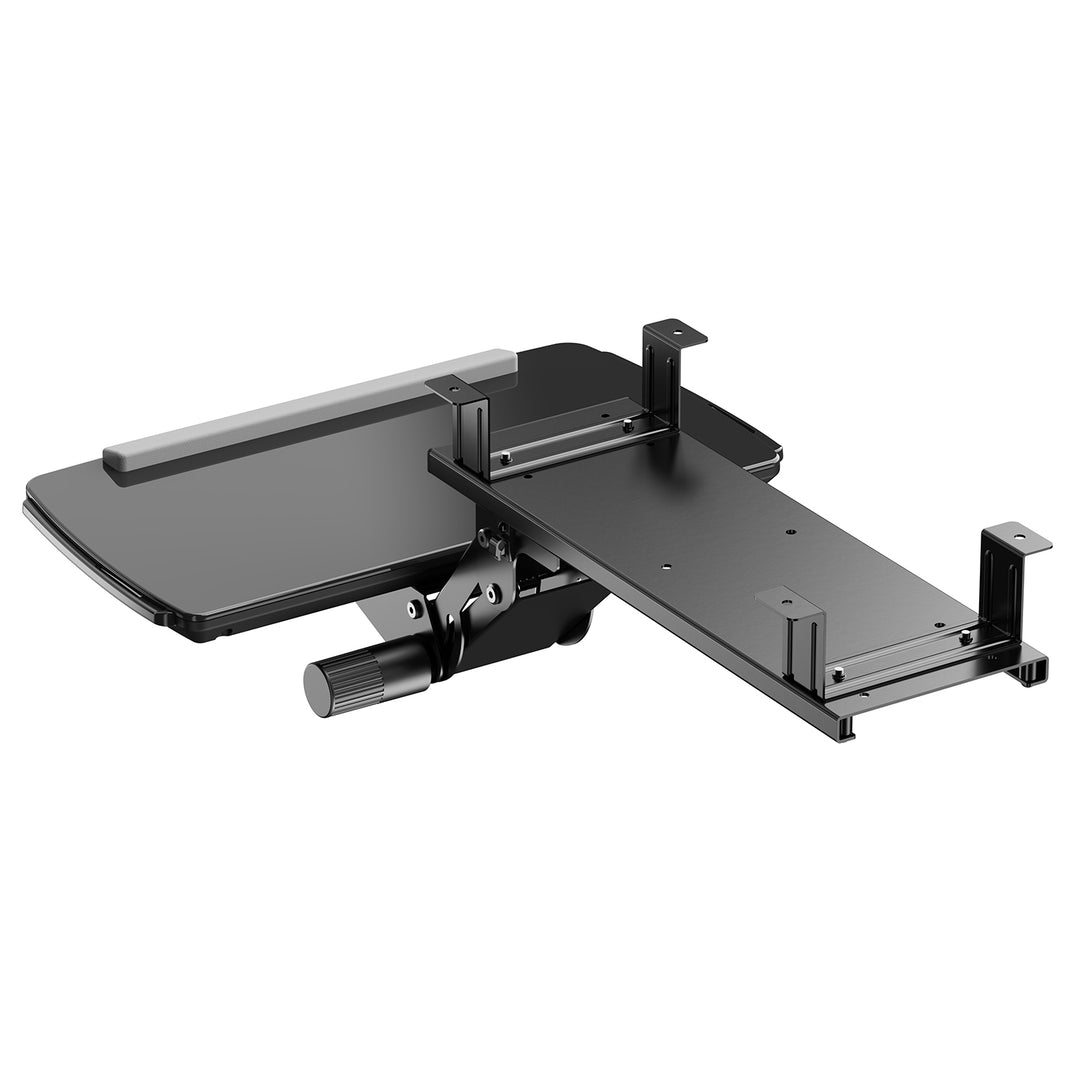 Maclean toetsenbordhouder voor onder het bureau, verstelbaar, max. 5kg, zwart, MC-156 B
