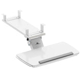 Maclean toetsenbordhouder voor onder het bureau, verstelbaar, max. 5kg, wit, MC-156 W