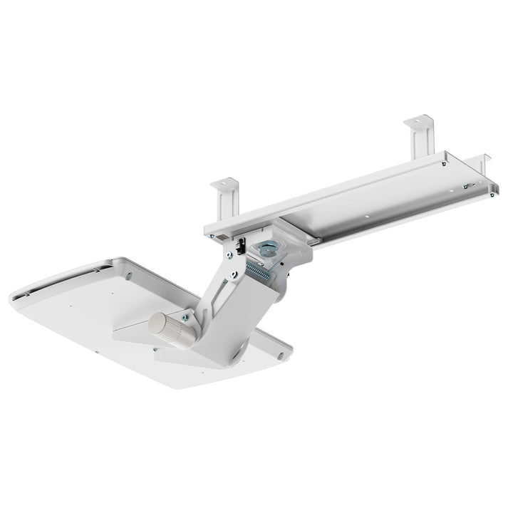 Maclean toetsenbordhouder voor onder het bureau, verstelbaar, max. 5kg, wit, MC-156 W