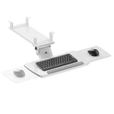 Maclean toetsenbordhouder voor onder het bureau, verstelbaar, max. 5kg, wit, MC-156 W