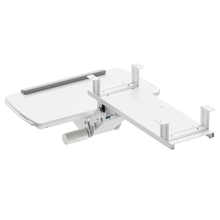 Maclean toetsenbordhouder voor onder het bureau, verstelbaar, max. 5kg, wit, MC-156 W