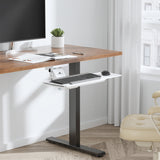 Maclean toetsenbordhouder voor onder het bureau, verstelbaar, max. 5kg, wit, MC-156 W