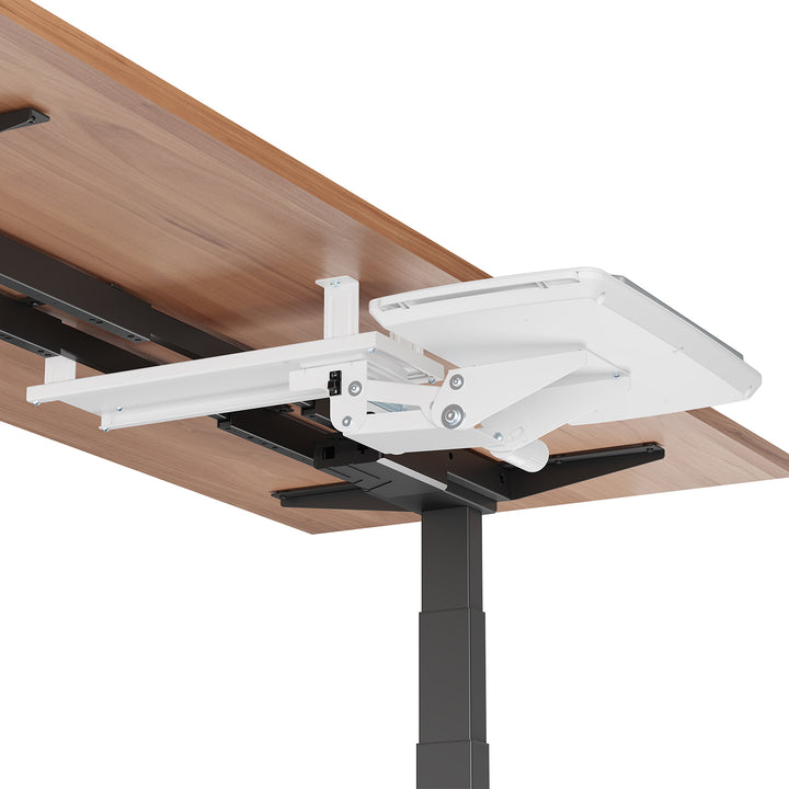 Maclean toetsenbordhouder voor onder het bureau, verstelbaar, max. 5kg, wit, MC-156 W