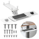 Maclean toetsenbordhouder voor onder het bureau, verstelbaar, max. 5kg, wit, MC-156 W