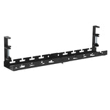 Maclean kabelopbergsysteem voor onder het bureau, max. belasting 5kg, max. 728 mm, zwart, MC-103 B