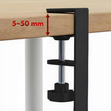 Maclean kabelopbergsysteem voor onder het bureau, max. belasting 5kg, max. 728 mm, zwart, MC-103 B