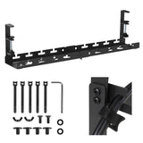 Maclean kabelopbergsysteem voor onder het bureau, max. belasting 5kg, max. 728 mm, zwart, MC-103 B