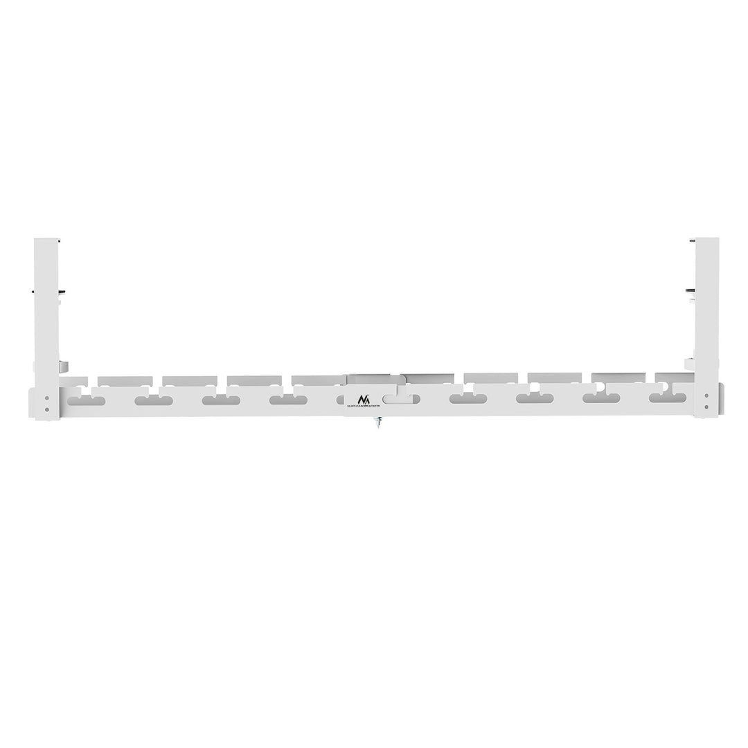 Maclean kabelopbergsysteem voor onder het bureau, max. belasting 5kg, max. 728 mm, wit, MC-103 W