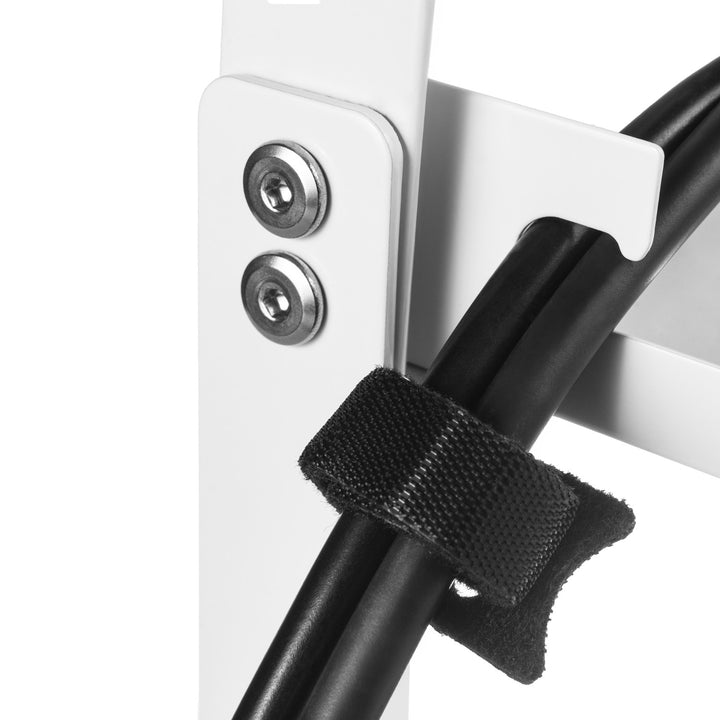 Maclean kabelopbergsysteem voor onder het bureau, max. belasting 5kg, max. 728 mm, wit, MC-103 W