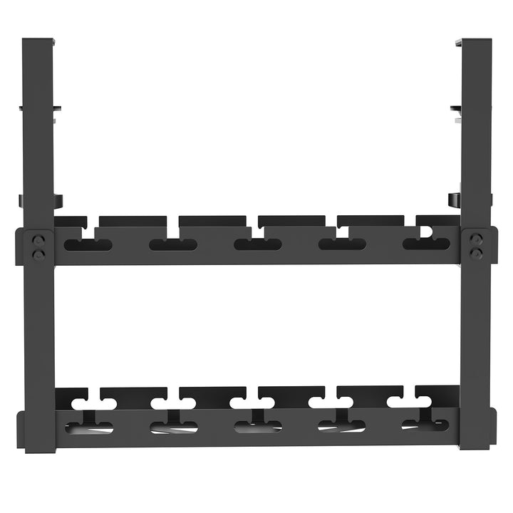 Maclean kabelopbergsysteem voor onder het bureau, max. belasting 5kg, 2 niveaus, zwart, MC-104 B