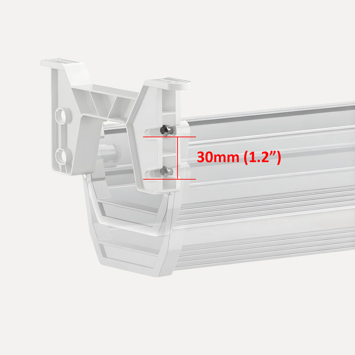 Maclean kabelopbergsysteem voor onder het bureau, max. belasting 5 kg, wit, MC-106 W