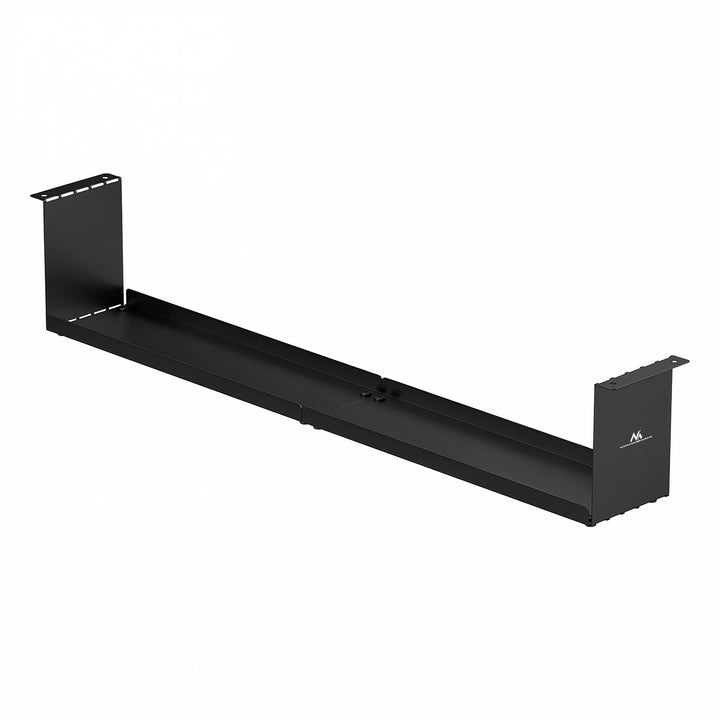 Maclean compacte kabelgoot voor onder het bureau, max. belasting 5kg, zwart, MC-107 B