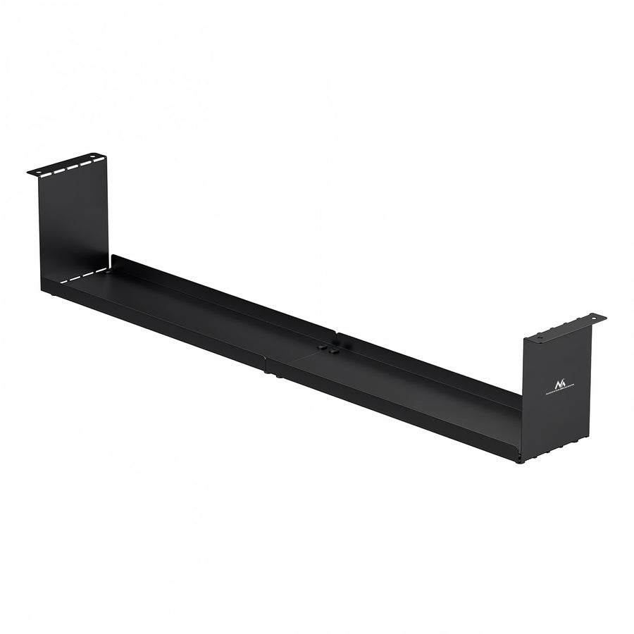 Maclean compacte kabelgoot voor onder het bureau, max. belasting 5kg, zwart, MC-107 B