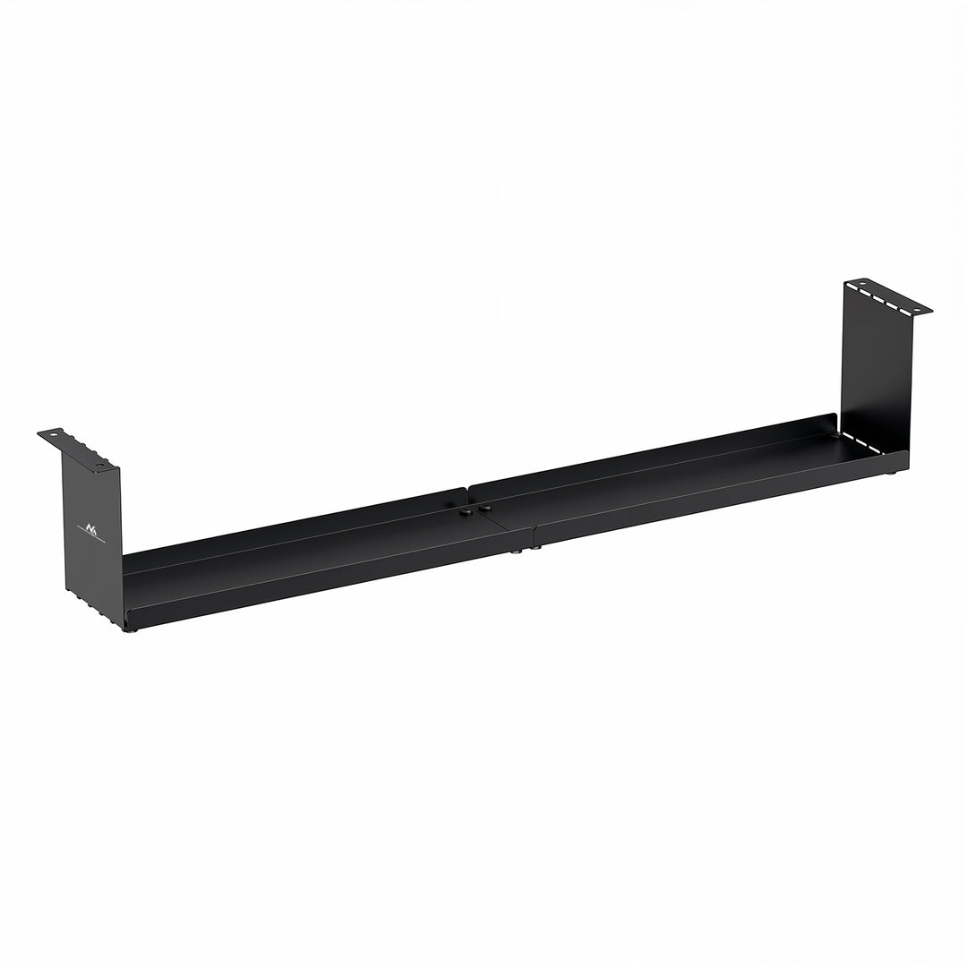 Maclean compacte kabelgoot voor onder het bureau, max. belasting 5kg, zwart, MC-107 B