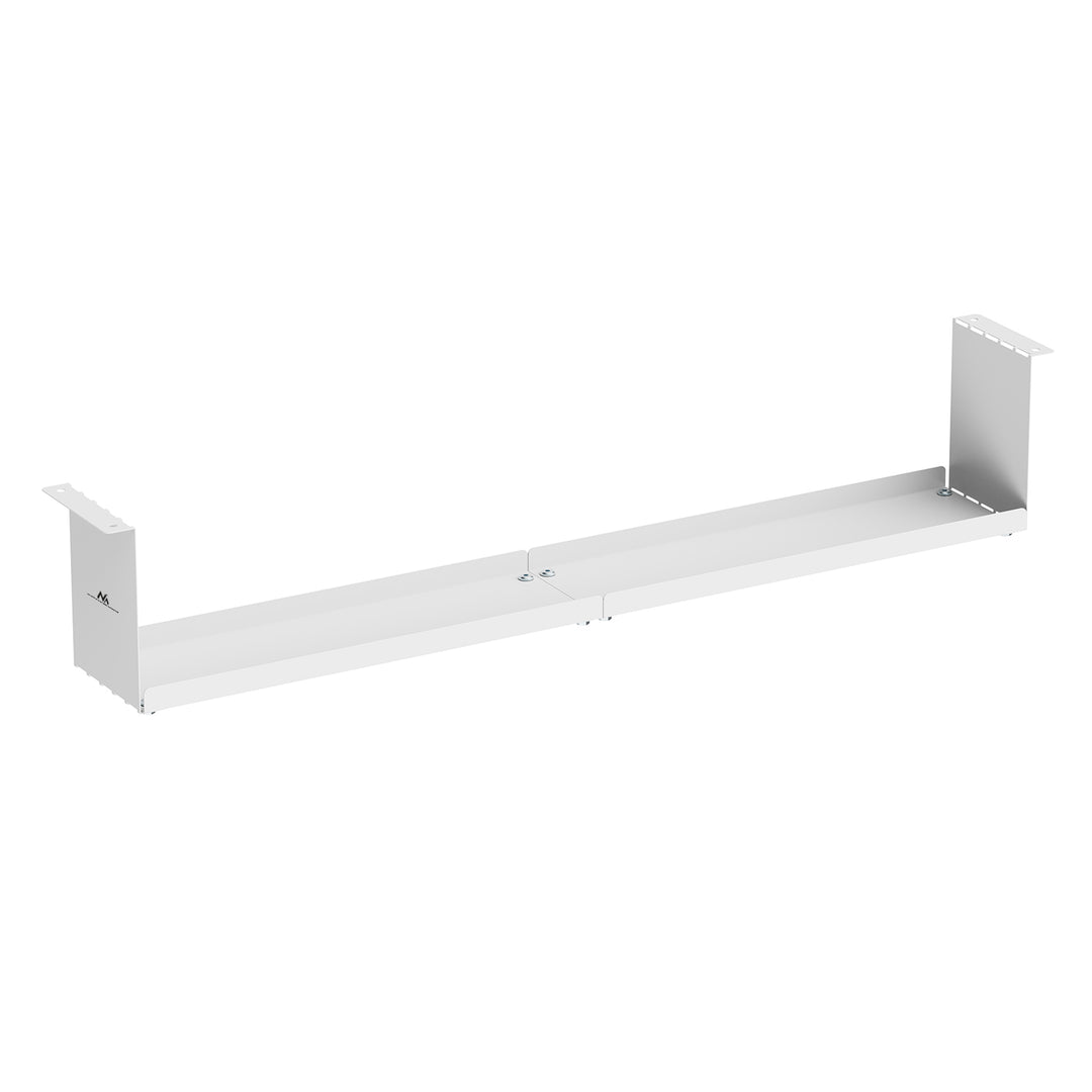Maclean compacte kabelgoot voor onder het bureau, max. belasting 5 kg, wit, MC-107 W