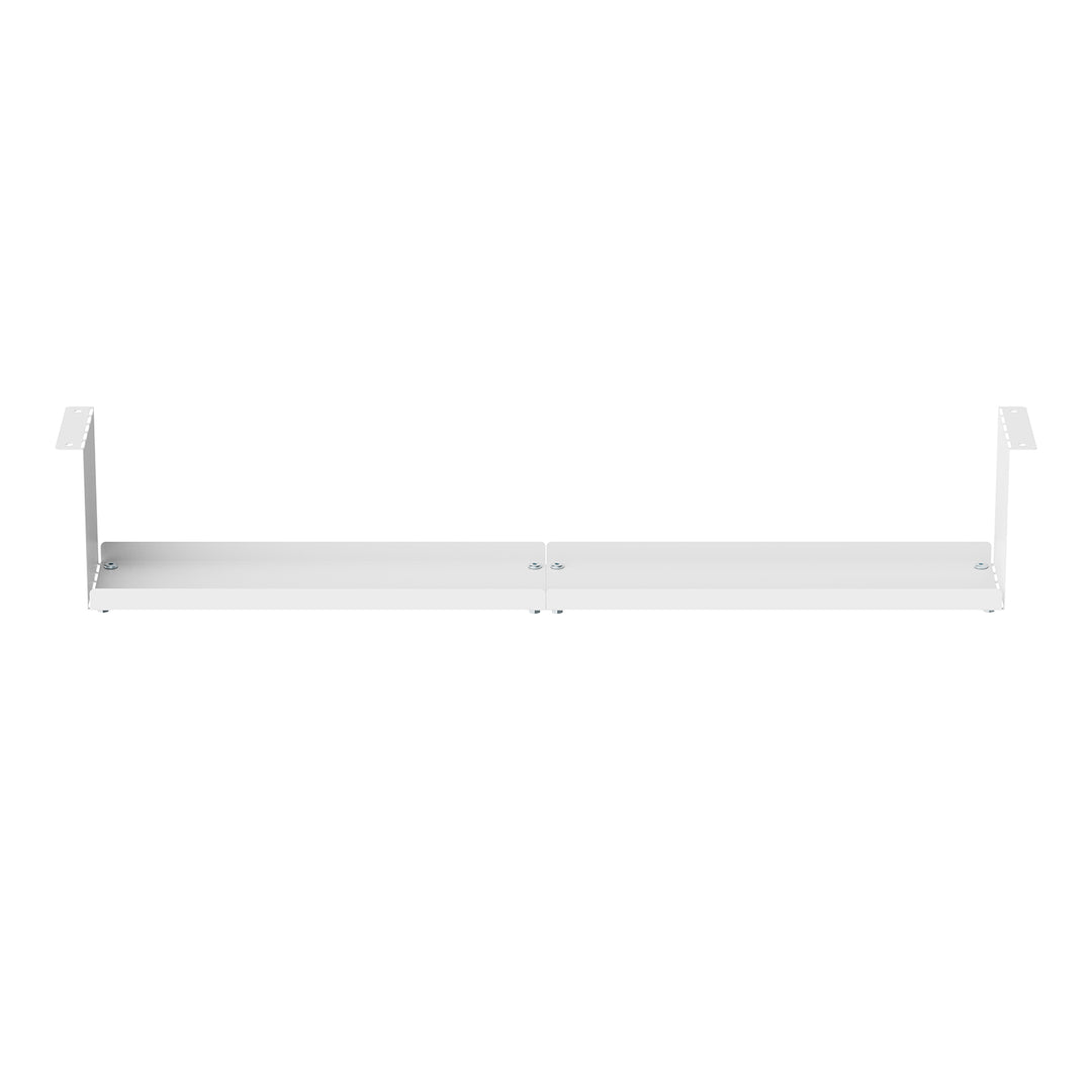 Maclean compacte kabelgoot voor onder het bureau, max. belasting 5 kg, wit, MC-107 W