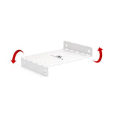 Maclean compacte kabelgoot voor onder het bureau, max. belasting 5 kg, wit, MC-107 W