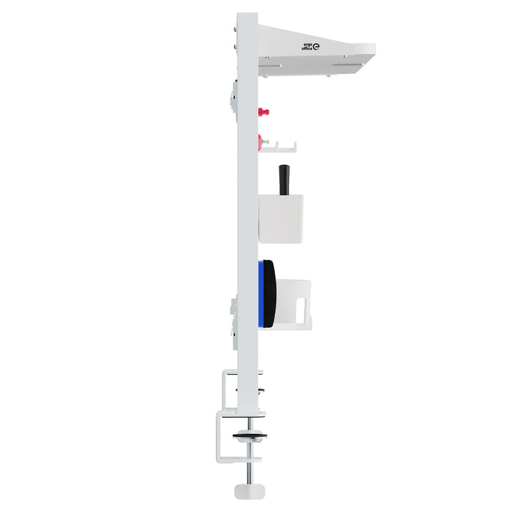 Ergo Office - Bureauverdeler / organizer, max. belasting 10kg, wit en kurkplaat, breedte 1250mm, wit, ER-300 W