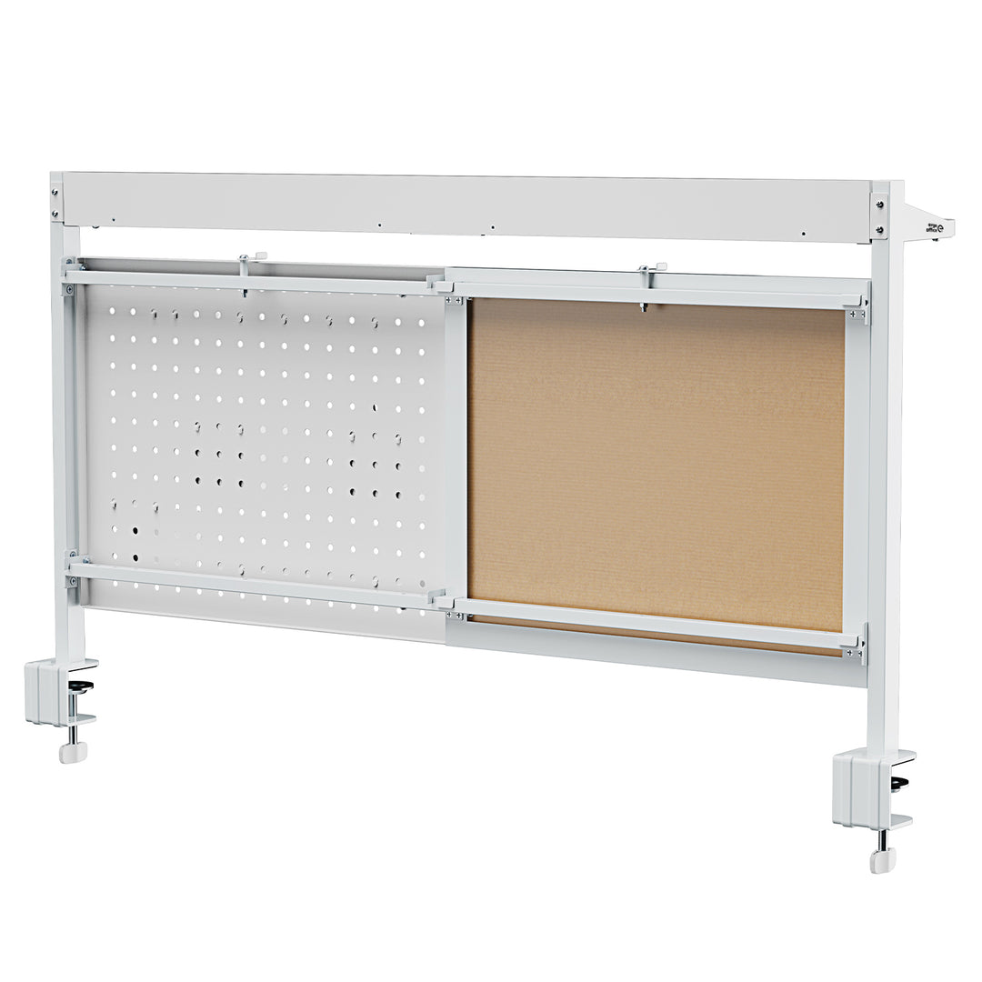Ergo Office bureauverdeler/organizer - bureauplank - max. belasting 10 kg, wit bord, breedte 1116 mm, wit, ER-301 W