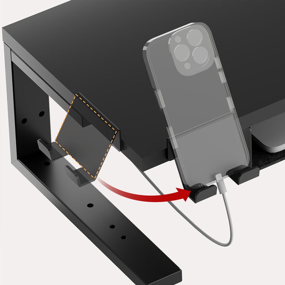 Laptop- / monitorstandaard Ergo Office, max. belasting 20 kg, voor diag. 13-32", zwart, ER-303 B