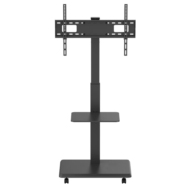 TV-standaard / trolley Ergo-Office, max. belasting 50kg / 5kg plank, max. VESA 600x400, ingebouwde contactdoos, zwart, ER-304 B