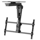 Elektrische steun voor Maclean TV, plafond, Tuya-steun, max. VESA 800x400, verstelbaar +90°~-90°, voor TV 43-86", max. 45kg, MC-109 T