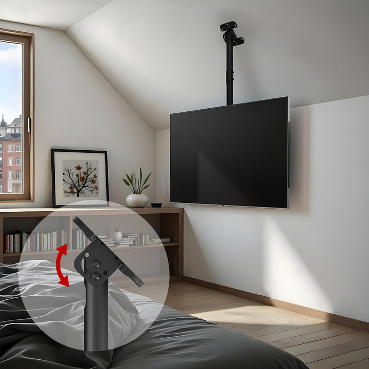 Plafondbeugel voor Maclean TV, max. belasting 60kg, 43-86", max VESA 600x400, MC-112 B