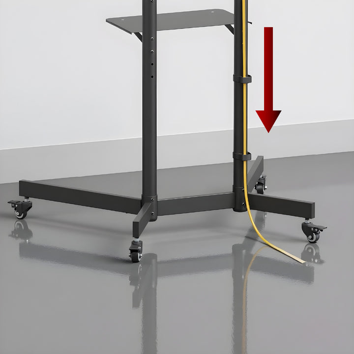 Maclean TV-standaard / trolley, camera plank, op wielen, 37-70", max. belasting 45kg/5kg plank, max. VESA 600x400, MC-113 B
