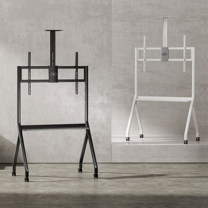 Maclean TV-standaard / trolley, camera plank, op wielen, 55-100", max. belasting 120kg/10kg plank, max. VESA 900x600, zwart, MC-114 B