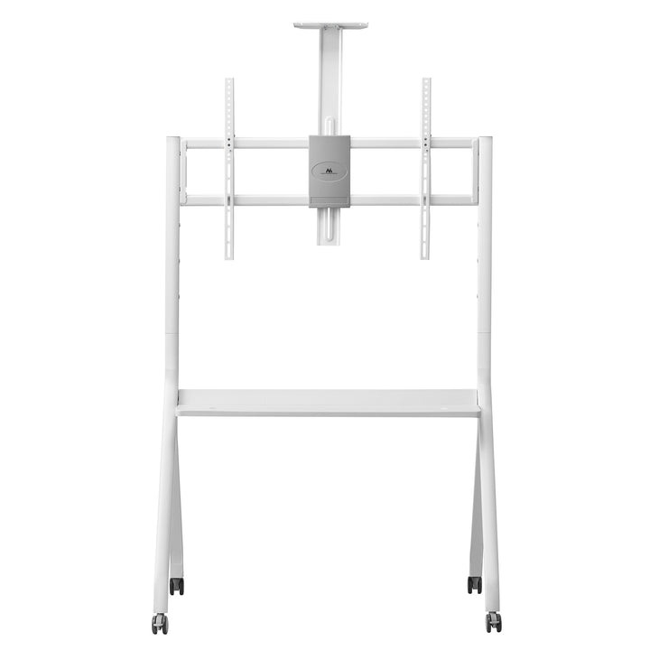 Maclean TV-standaard / trolley, camera plank, op wielen, 55-100", max. belasting 120kg/10kg plank, max. VESA 900x600, wit, MC-114 W