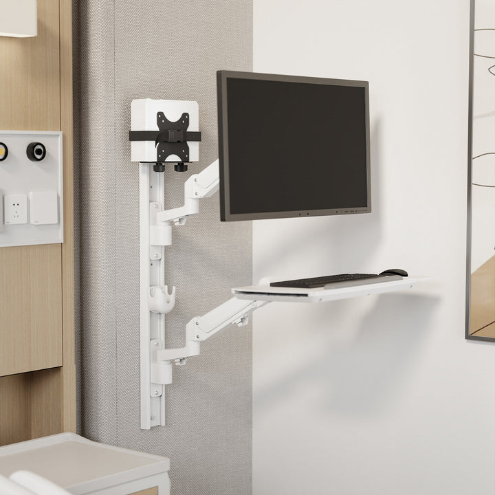 Maclean mini-computersteun - PC houder - 17-70 mm bereik, VESA-compatibel, maximale belasting 5 kg, zwart, MC-115 B