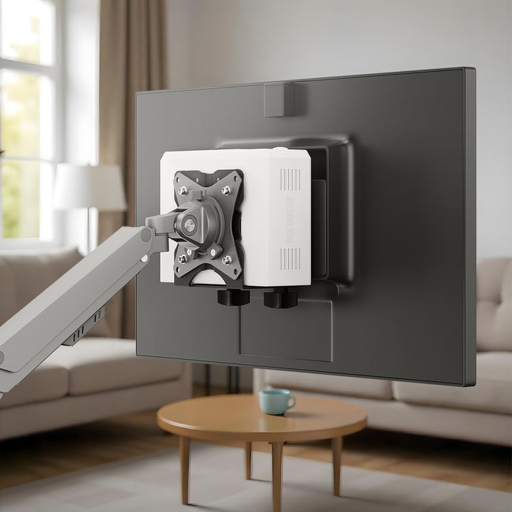 Maclean mini-computersteun - PC houder - 17-70 mm bereik, VESA-compatibel, maximale belasting 5 kg, zwart, MC-115 B