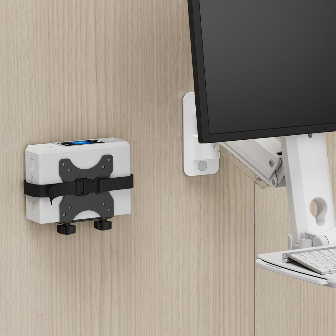 Maclean mini-computersteun - PC houder - 17-70 mm bereik, VESA-compatibel, maximale belasting 5 kg, zwart, MC-115 B