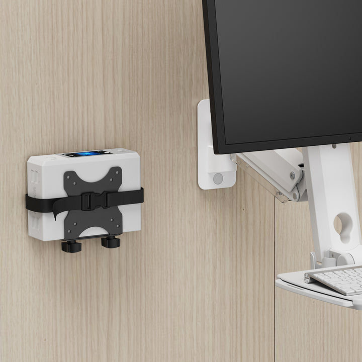 Maclean mini-computersteun - PC houder - 17-70 mm bereik, VESA-compatibel, maximale belasting 5 kg, zwart, MC-115 B