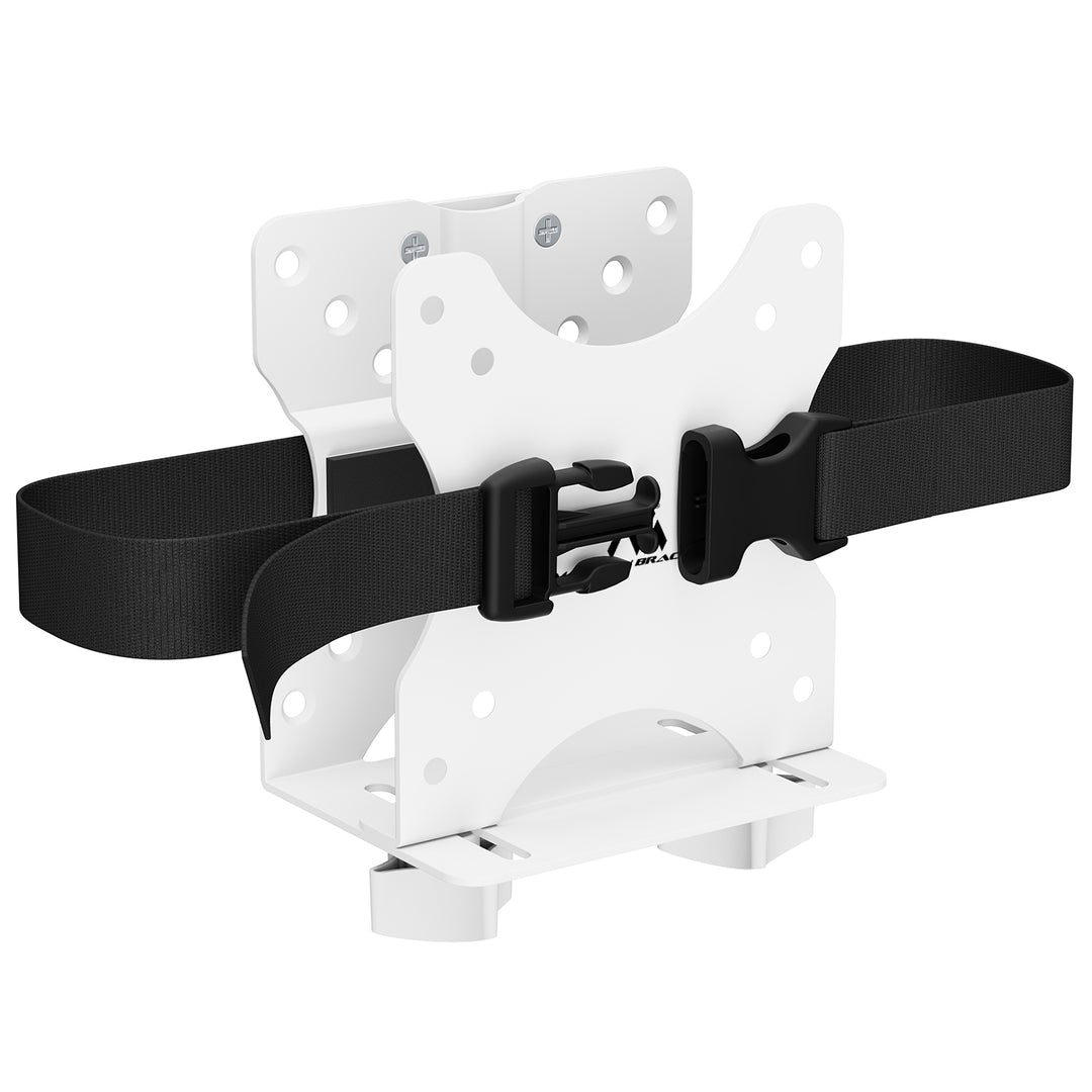 Maclean - mini-computersteun - PC-houder -17-70 mm bereik, VESA-compatibel, maximale belasting 5 kg, wit, MC-115 W