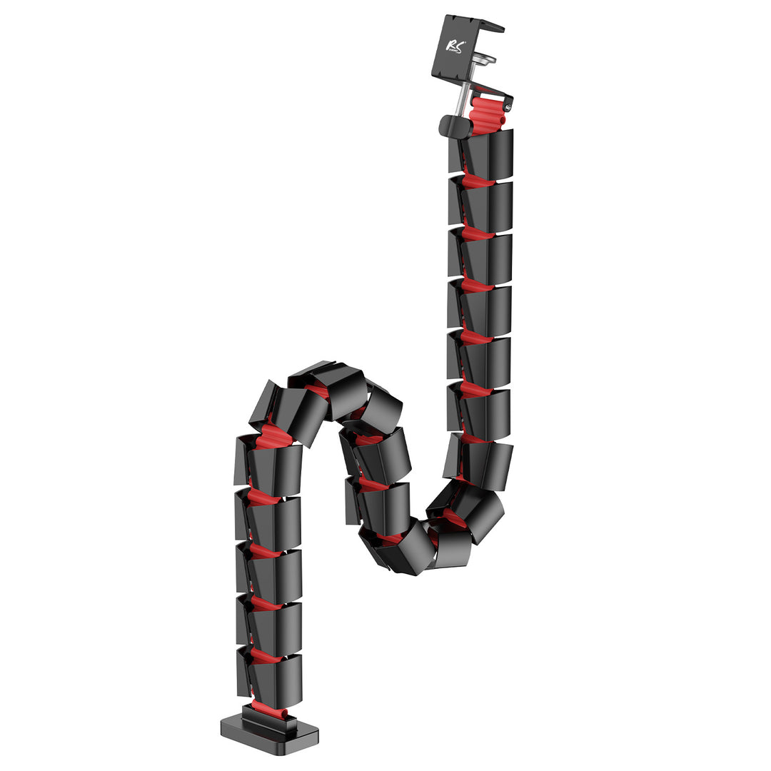 Nano RS bureaukabelopberger / kabelrooster, 1345mm, zwart en rood, RS125