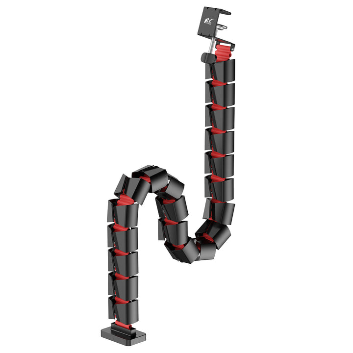 Nano RS bureaukabelopberger / kabelrooster, 1345mm, zwart en rood, RS125