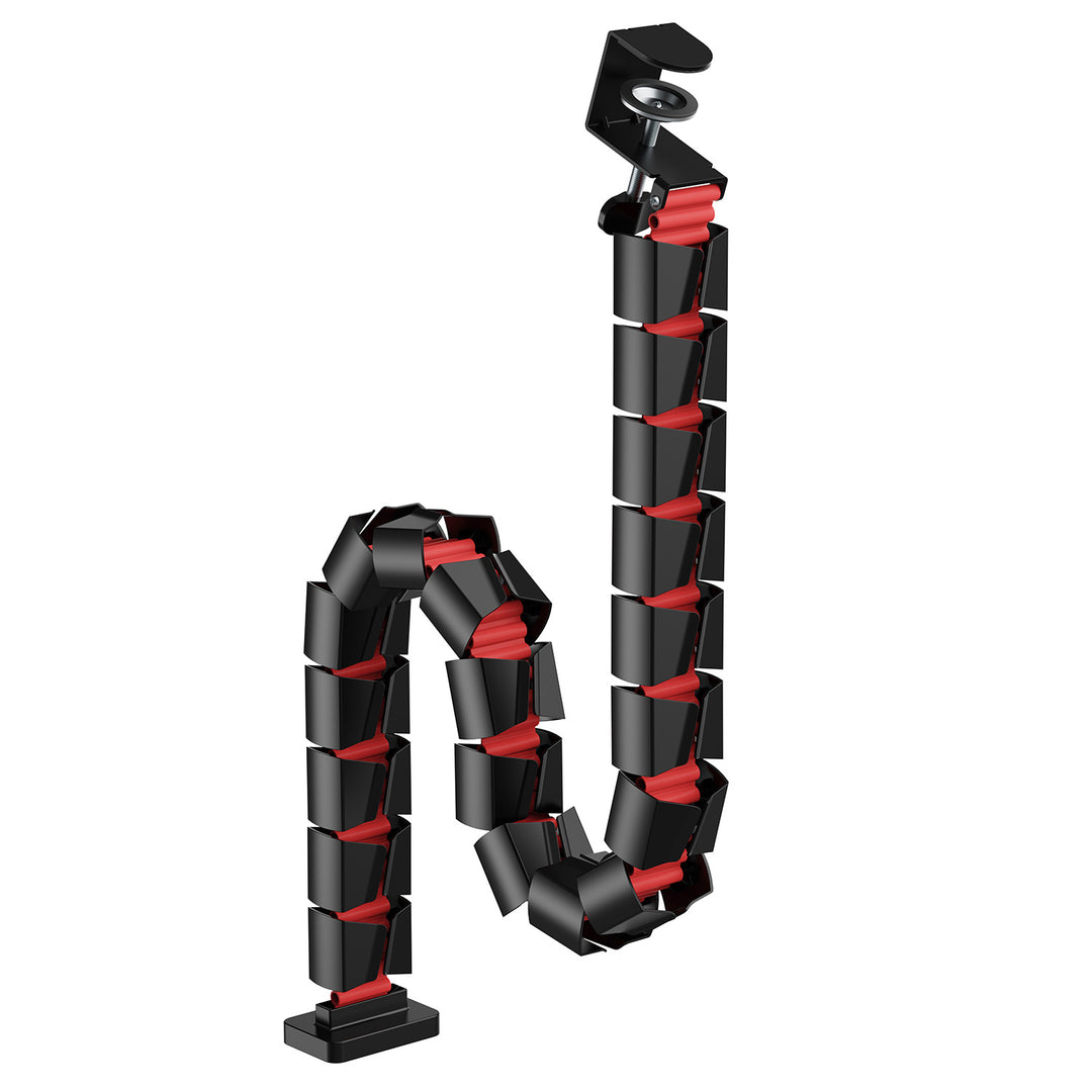 Nano RS bureaukabelopberger / kabelrooster, 1345mm, zwart en rood, RS125