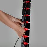 Nano RS bureaukabelopberger / kabelrooster, 1345mm, zwart en rood, RS125