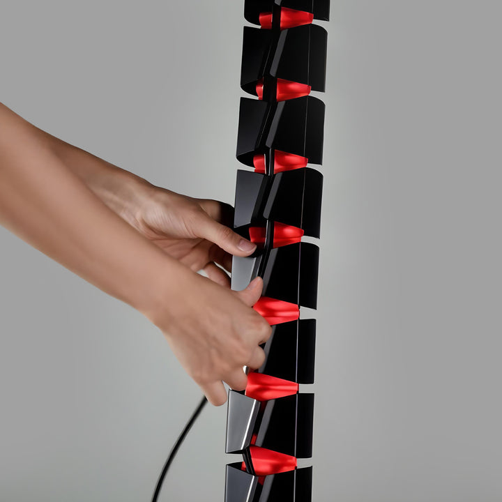 Nano RS bureaukabelopberger / kabelrooster, 1345mm, zwart en rood, RS125