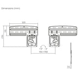 Maclean TV beugel, geschikt voor Samsung QLED TV's, 43"-85", max. 60 kg, MC-806 N