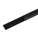 Maclean aluminium kabelafdekstrip, 62x20x750mm, zwart, MC-814 B