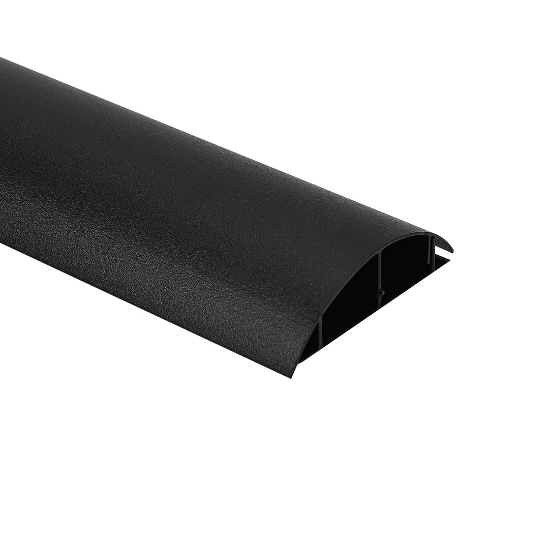 Maclean aluminium kabelafdekstrip, 62x20x750mm, zwart, MC-814 B