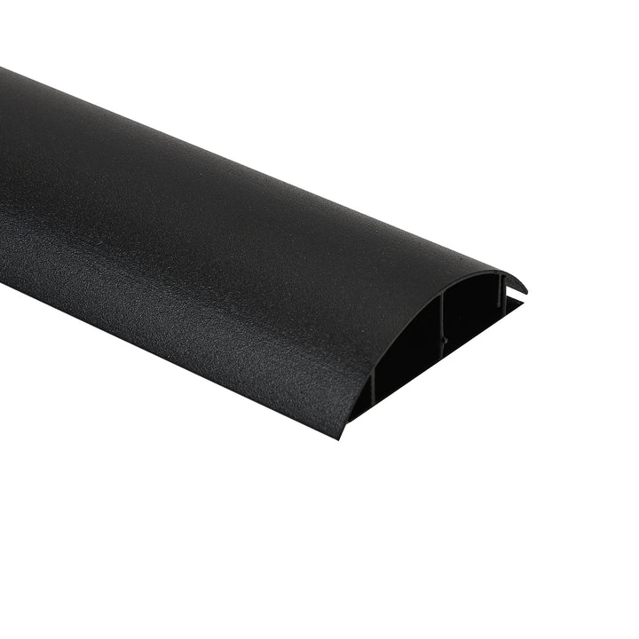 Maclean aluminium kabelafdekstrip, 62x20x750mm, zwart, MC-814 B