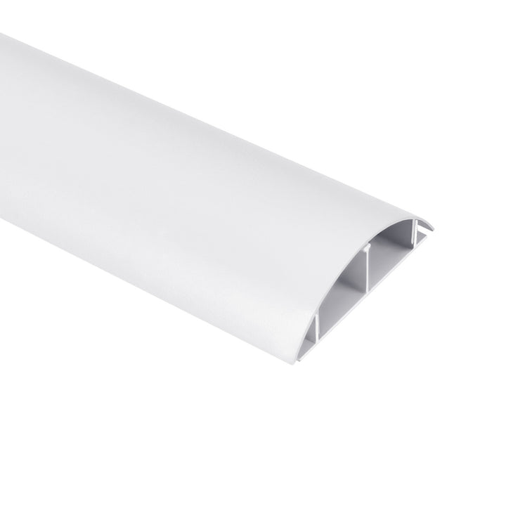 Maclean aluminium kabelafdekstrip, 62x20x750mm, wit, MC-814 W