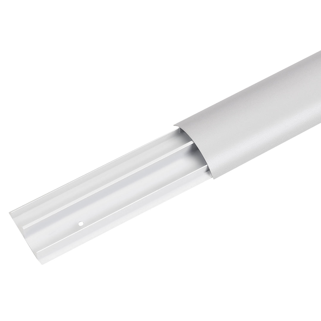 Maclean - Kabelgot - Kabelbeschermer - Kabelhoes - Aluminium kabelafdekstrip - 62x20x750mm, zilver, MC-814 S